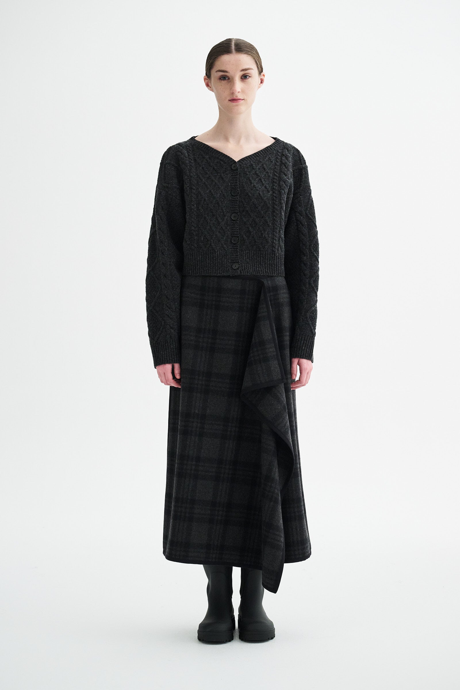 MKDT Studio KORO RAW WOOL Sweater GREY MELANGE