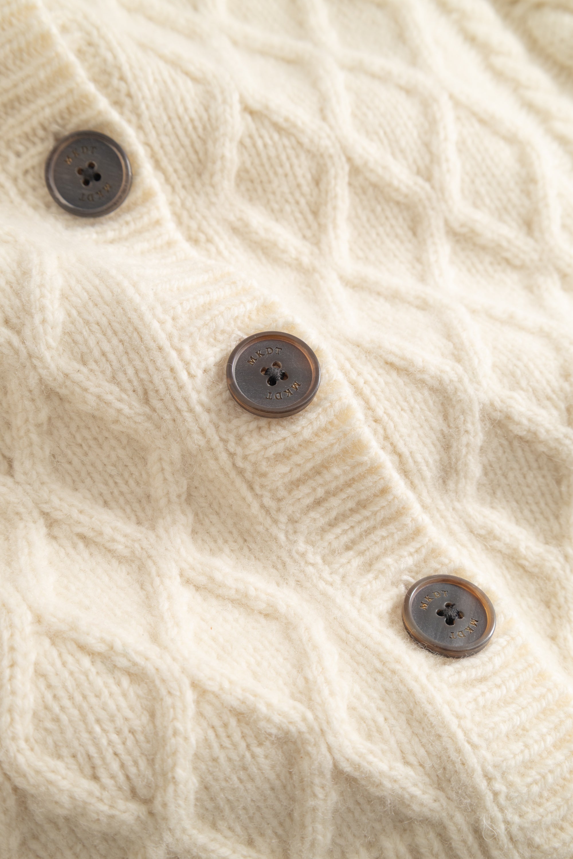 MKDT Studio KORO RAW WOOL Sweater IVORY
