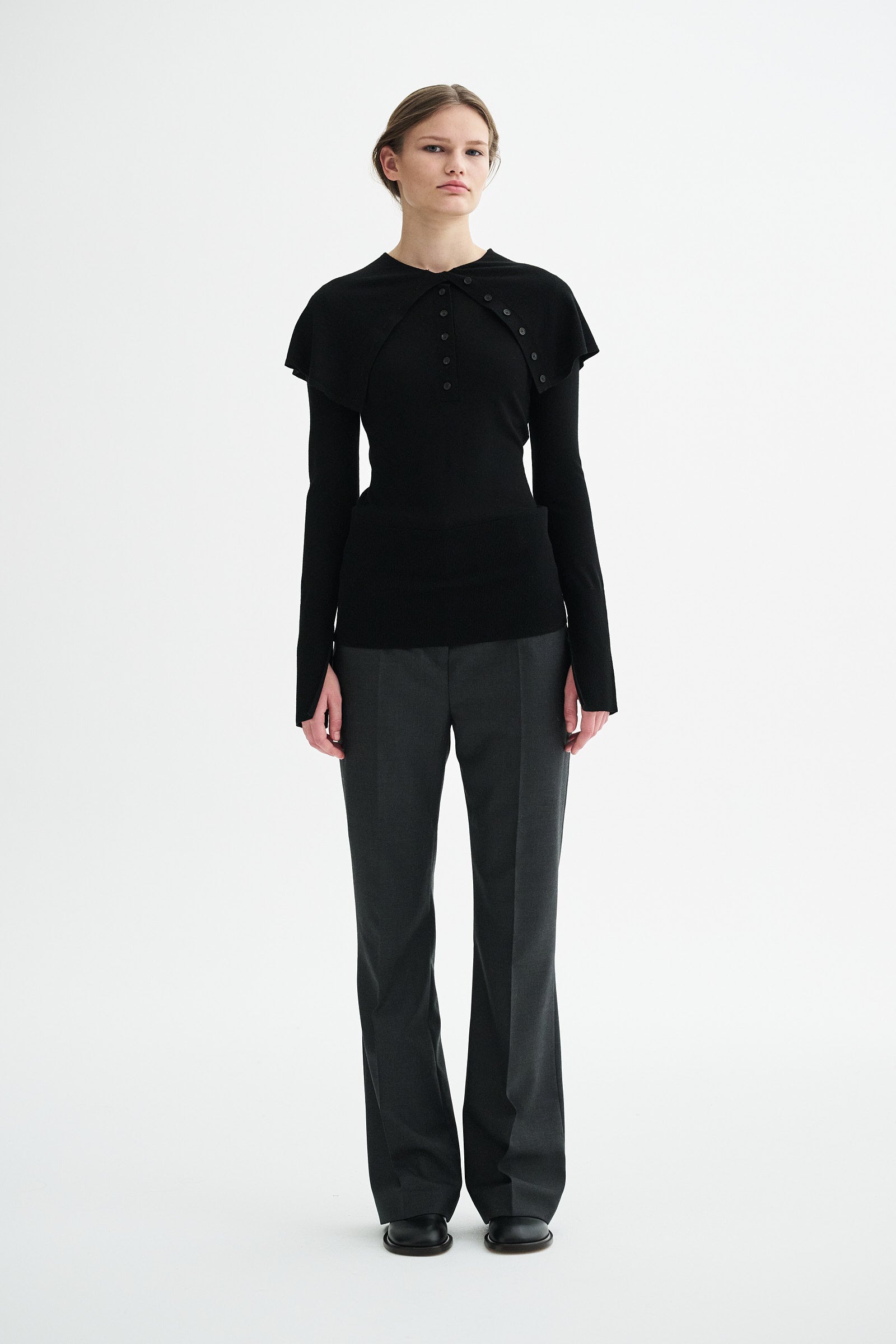 MKDT Studio KOSHA MERINO Shirts BLACK