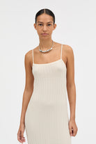MKDT Studio KOVY WAVY KNIT Dresses CREAM