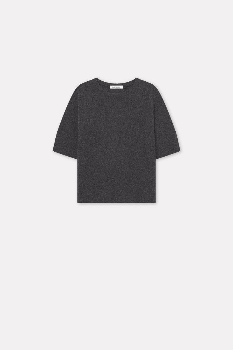 MKDT Studio Kally Yak Sweater DARK GREY MELANGE