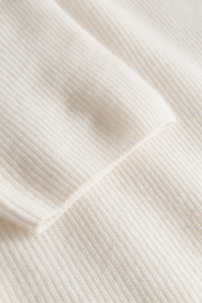Mark Kenly Domino Tan Kamala Cashmere T-Shirts IVORY
