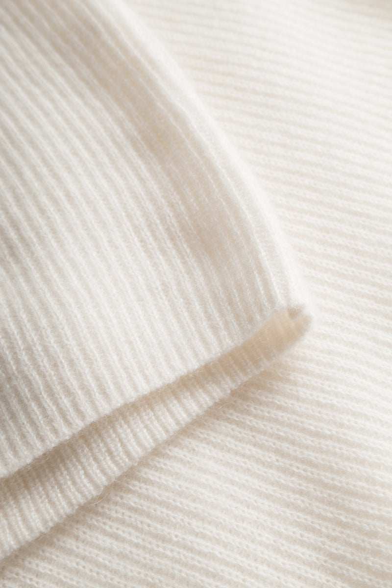 Mark Kenly Domino Tan Kamala Cashmere T-Shirts IVORY