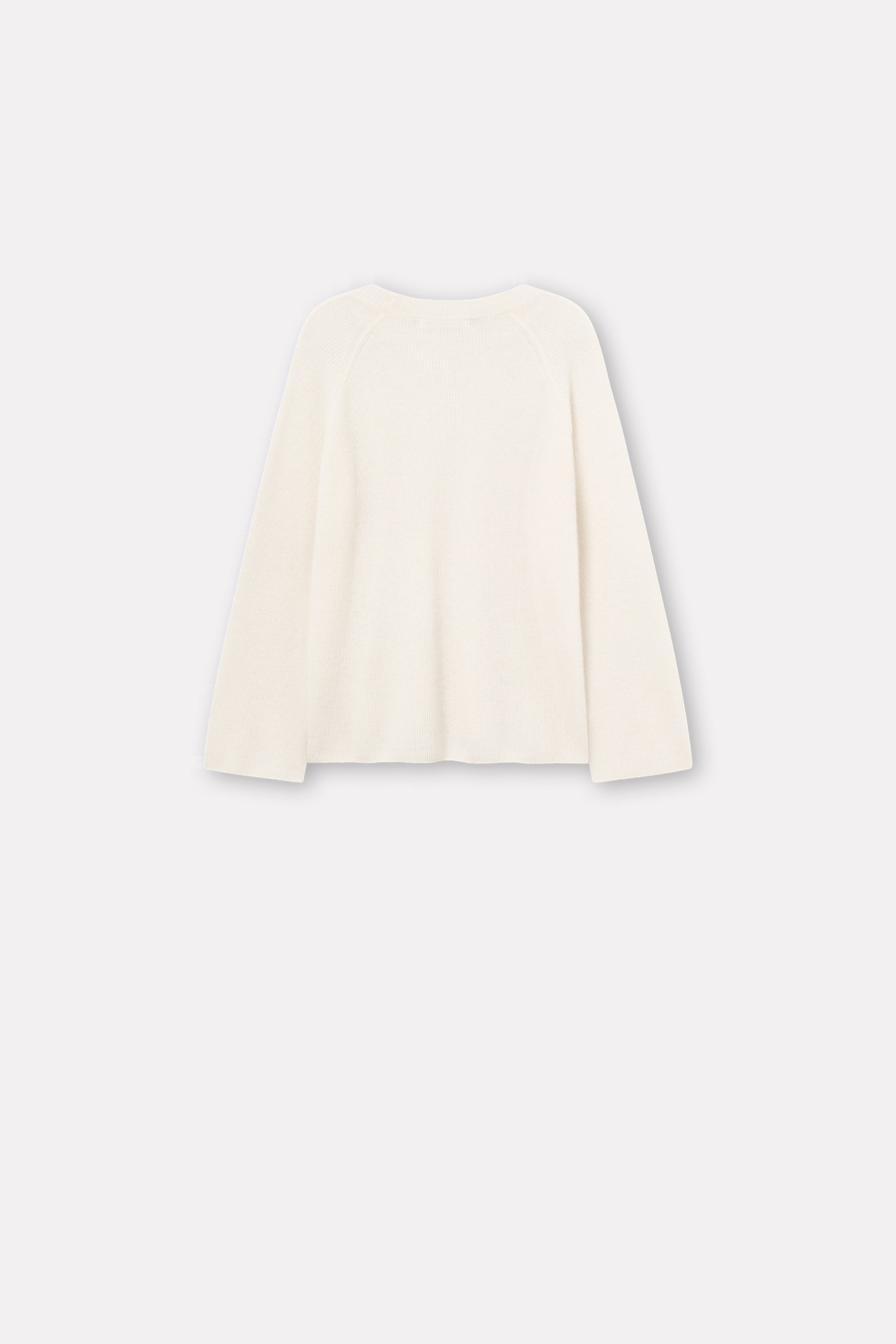 Mark Kenly Domino Tan Karin Cashmere Sweater IVORY