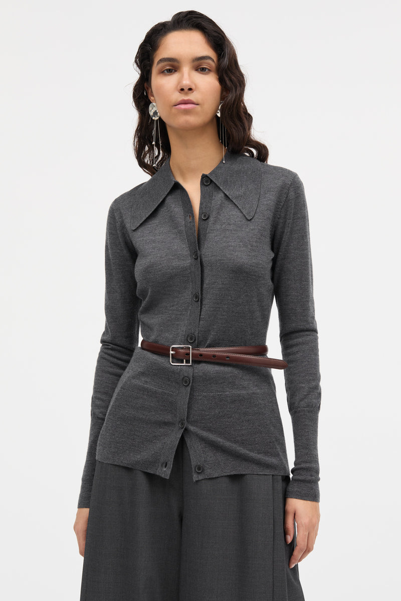 MKDT Studio Kassy Merino Sweater MEDIUM GREY MELANGE