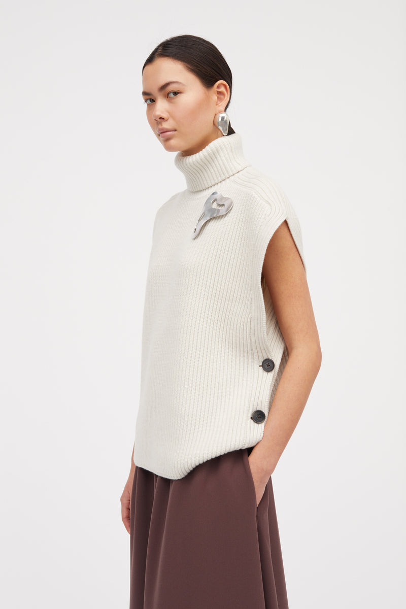 MKDT Studio Kehlani Merino Sweater LIGHT IVORY
