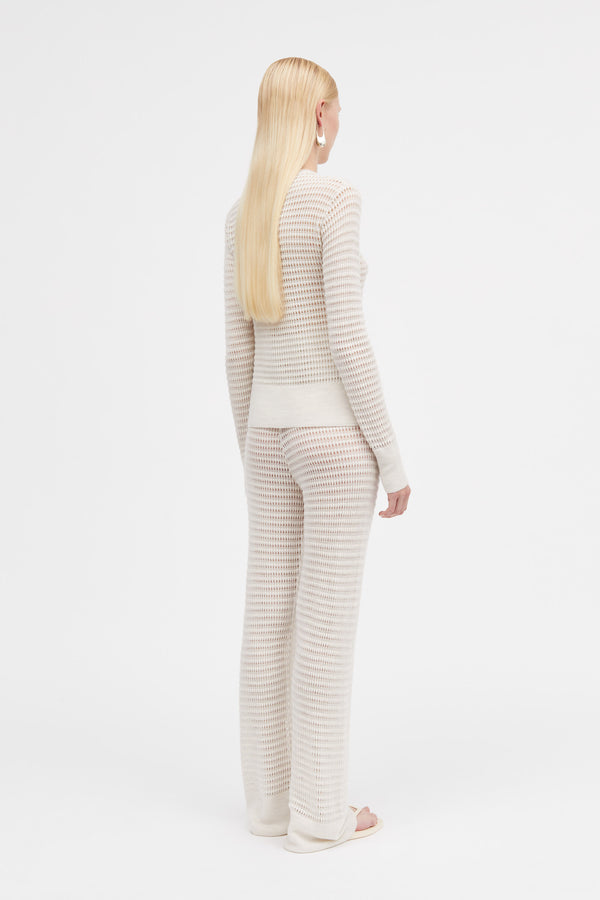Mark Kenly Domino Tan Kessy Merino Sweater STONE