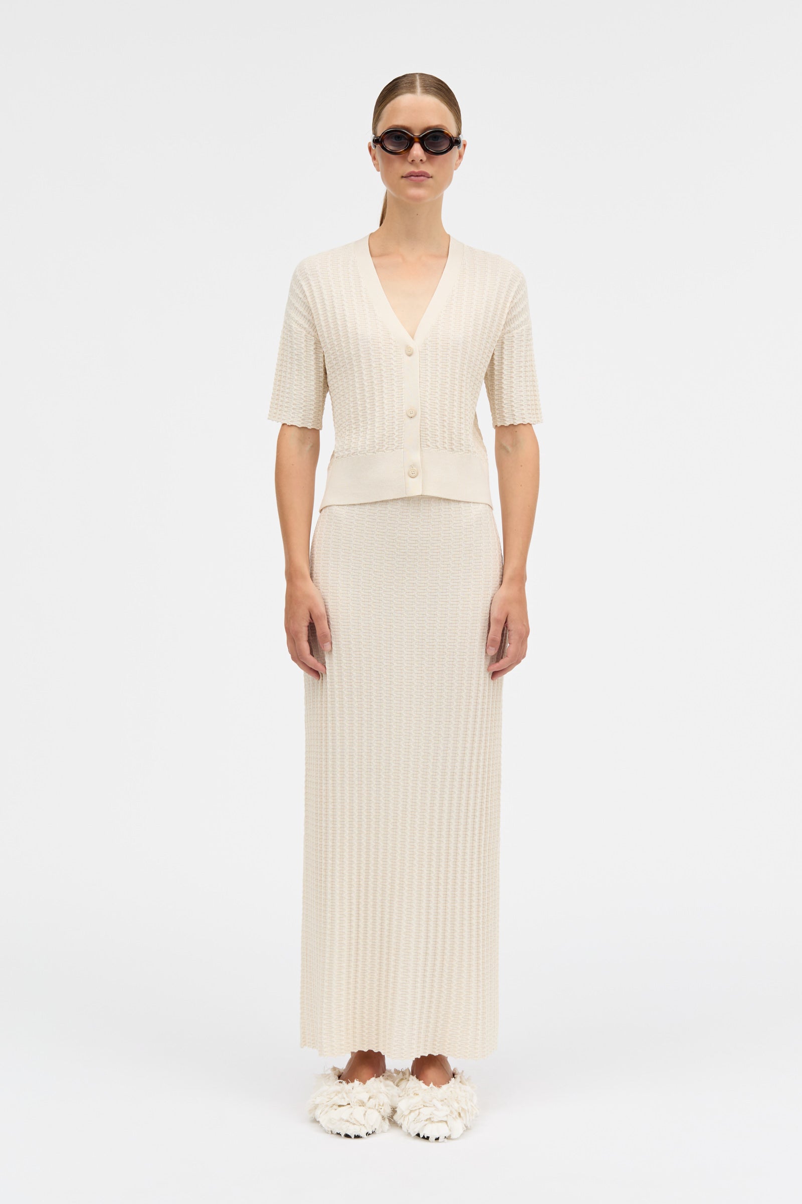MKDT Studio Keva Cardigan Sweater CREAM
