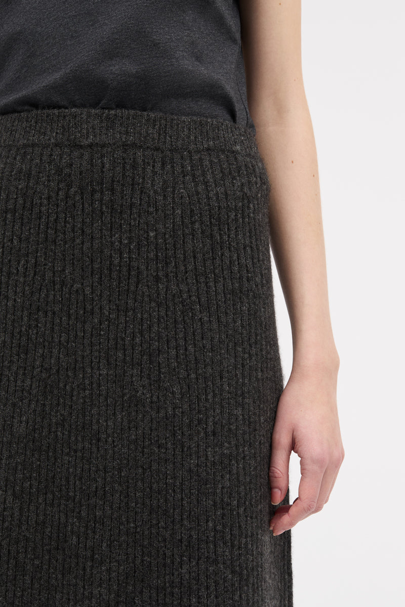 MKDT Studio Klareen Yak Skirts DARK GREY MELANGE