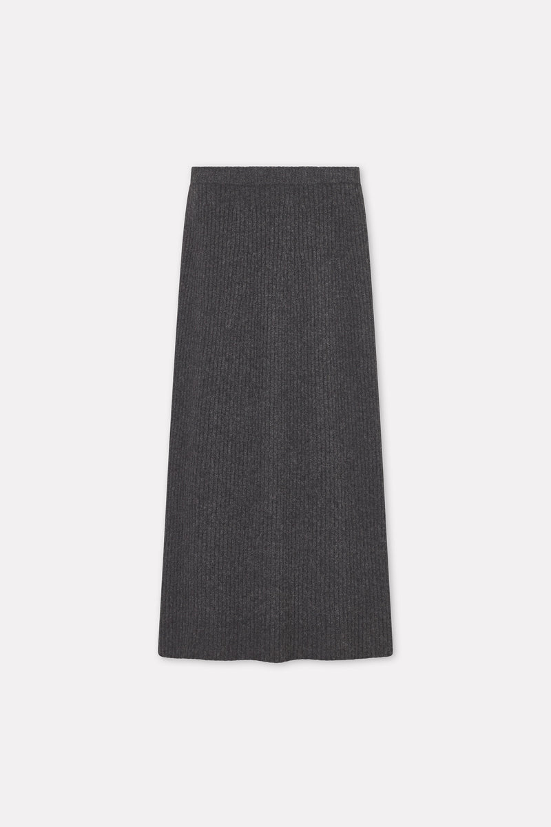 MKDT Studio Klareen Yak Skirts DARK GREY MELANGE
