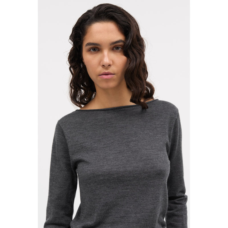 MKDT Studio Koba Merino Sweater MEDIUM GREY MELANGE