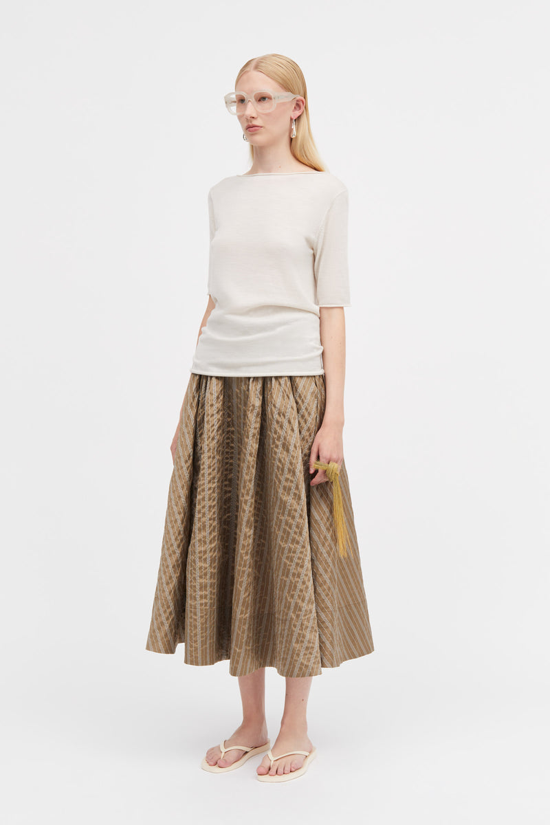 Mark Kenly Domino Tan Kobi Merino Sweater STONE