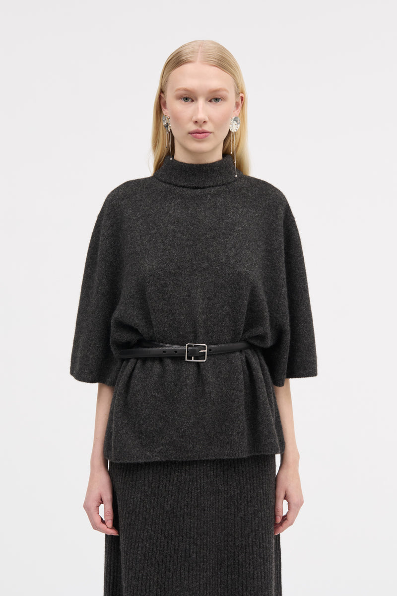 MKDT Studio Kolly Yak Sweater DARK GREY MELANGE