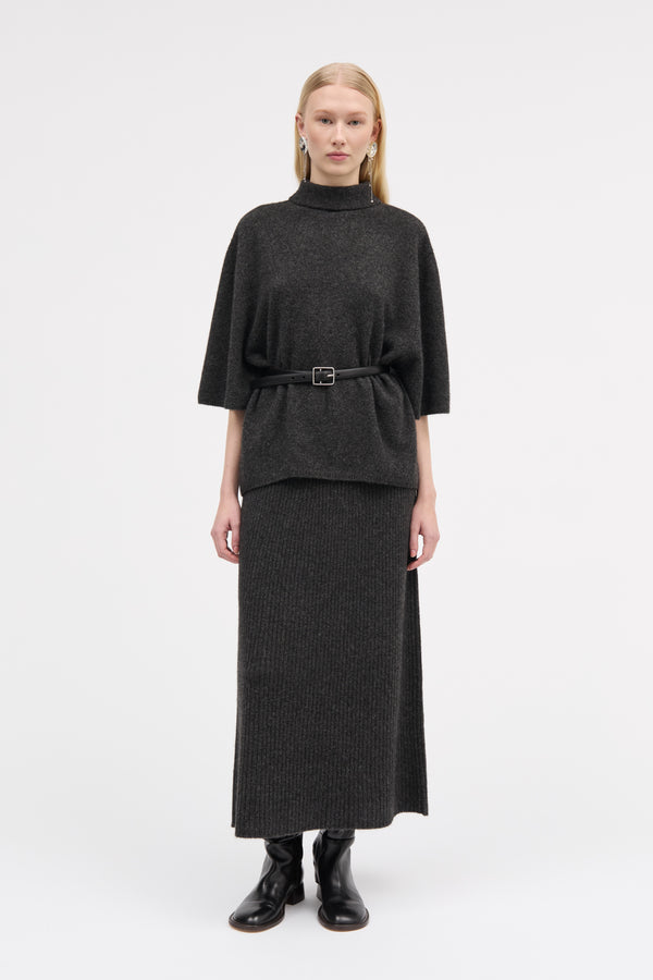 MKDT Studio Kolly Yak Sweater DARK GREY MELANGE