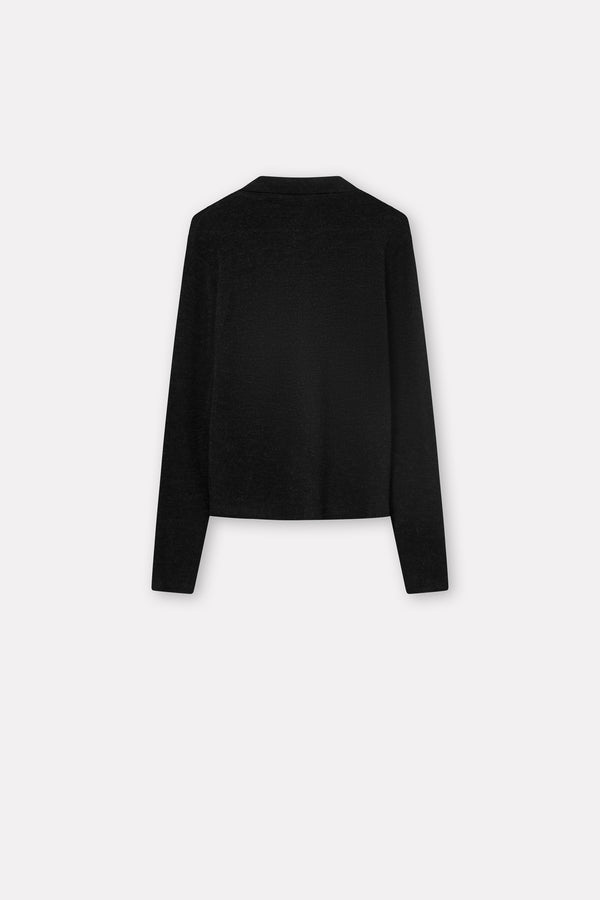 Mark Kenly Domino Tan Korine Merino Sweater BLACK