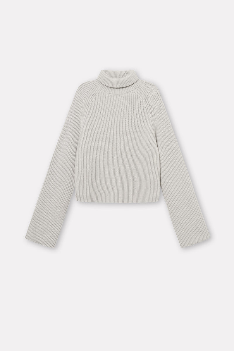MKDT Studio Kornelle Medium Chunky Merino Sweater LIGHT GREY MELANGE