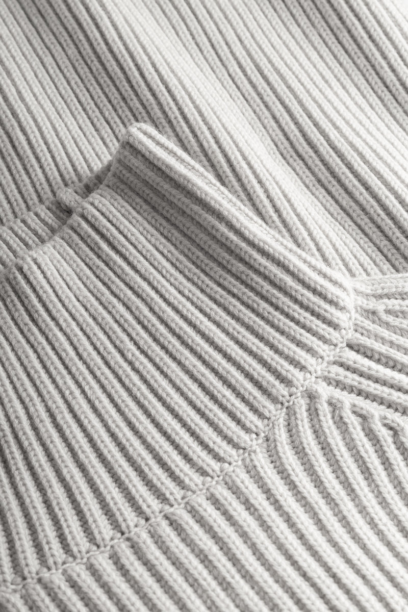 MKDT Studio Kornelle Medium Chunky Merino Sweater LIGHT GREY MELANGE