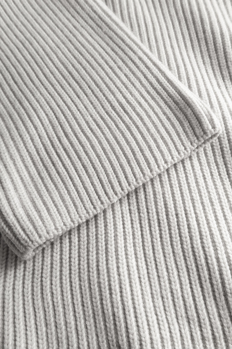 MKDT Studio Kornelle Medium Chunky Merino Sweater LIGHT GREY MELANGE