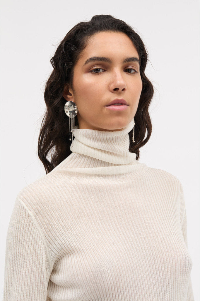 MKDT Studio Kossy Tech Light Knit Sweater IVORY