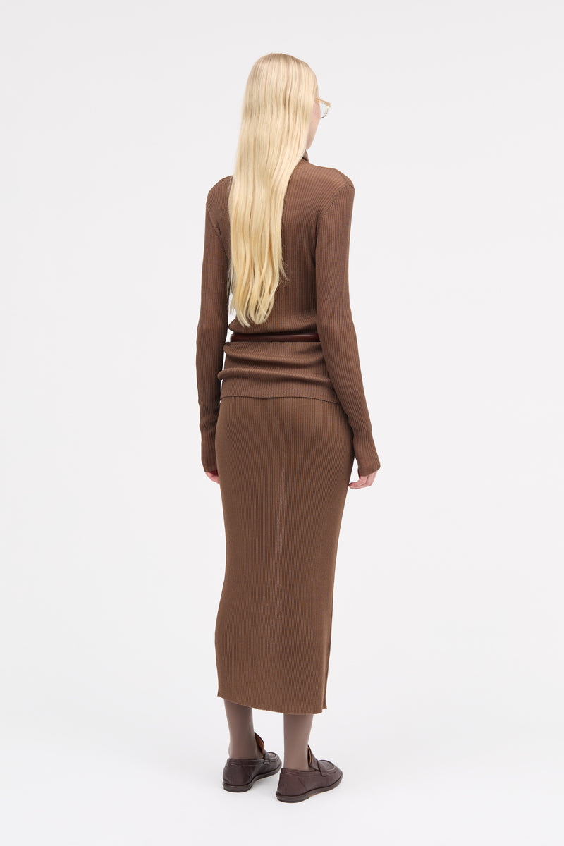 MKDT Studio Kossy Tech Light Knit Sweater TAUPE