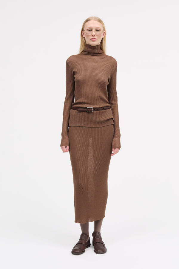 MKDT Studio Kossy Tech Light Knit Sweater TAUPE