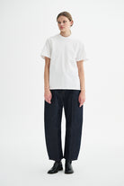 MKDT Studio LORIA HEAVY JERSEY COTTON T-Shirts WHITE