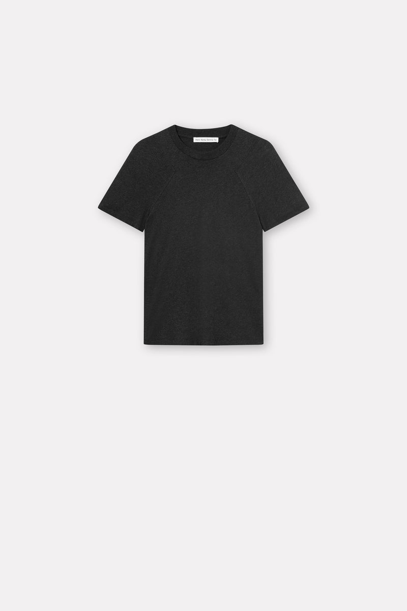 Mark Kenly Domino Tan Laia Cotton Jersey T-Shirts DARK GREY MELANGE