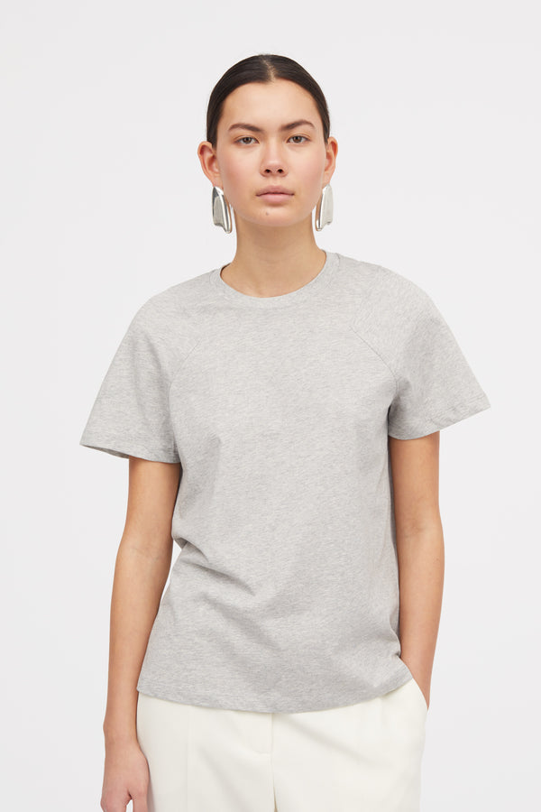 Mark Kenly Domino Tan Laia Cotton Jersey T-Shirts GREY MELANGE