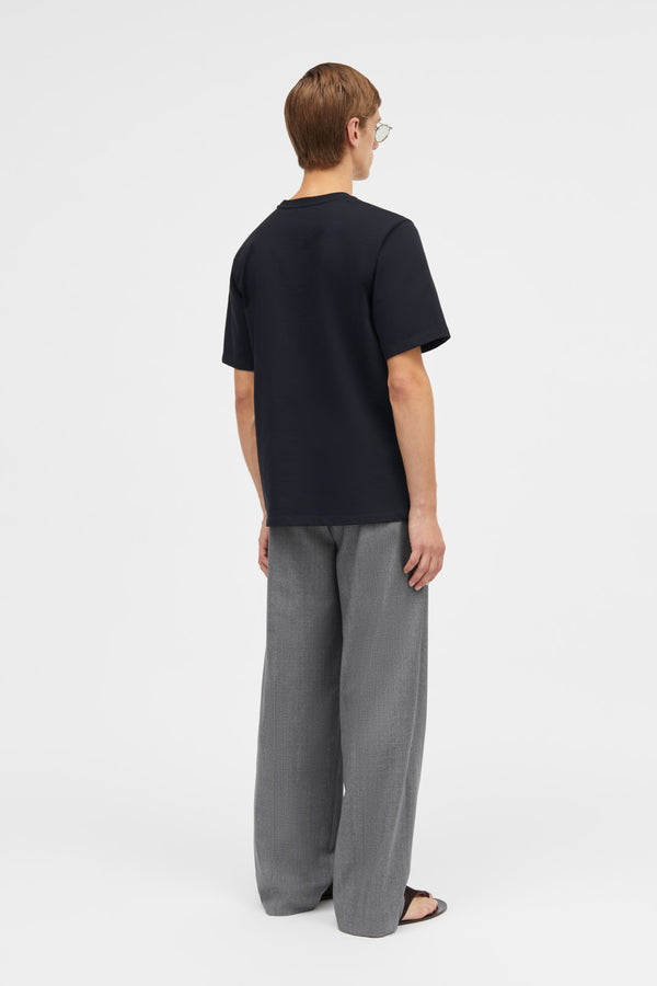 Mark Kenly Domino Tan Leo Heavy Cotton Jersey T-Shirts MIDNIGHT BLUE