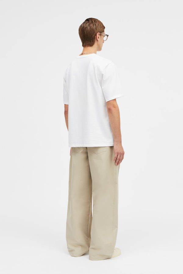 Mark Kenly Domino Tan Leo Heavy Cotton Jersey T-Shirts WHITE