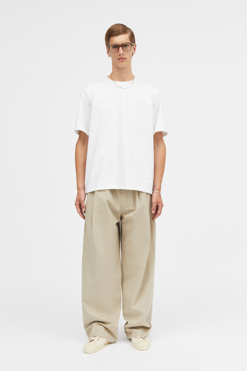 Mark Kenly Domino Tan Leo Heavy Cotton Jersey T-Shirts WHITE