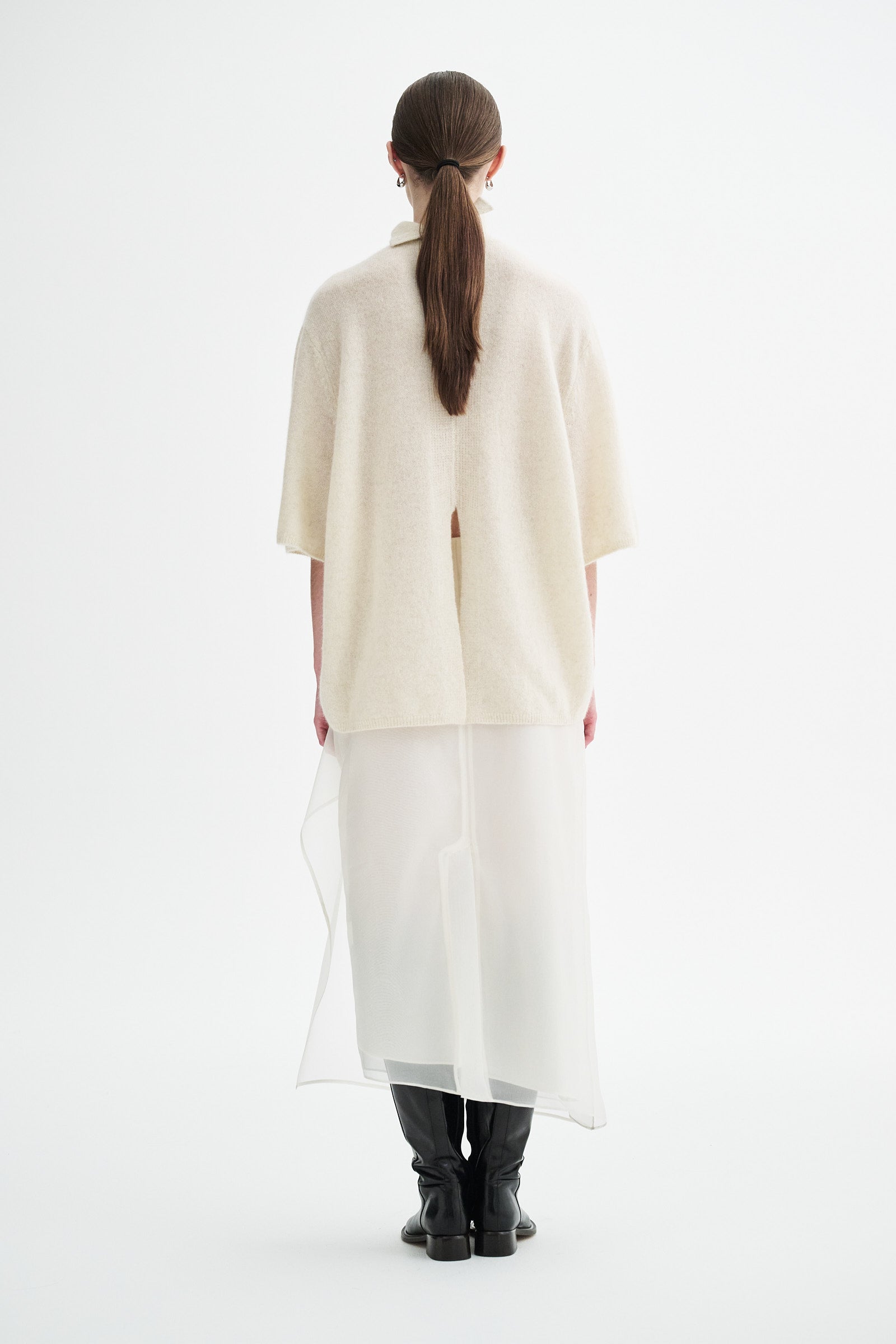MKDT Studio NIRI SILK ORGANZA Skirts IVORY QUARTZ
