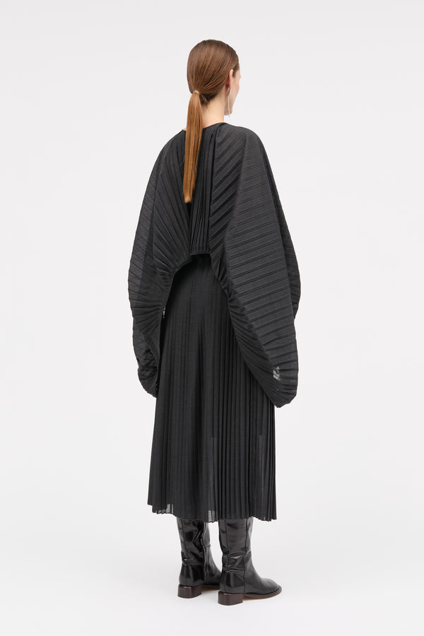 MKDT Studio Nadja-atelier Small Plissé Skirts DARK GREY MELANGE