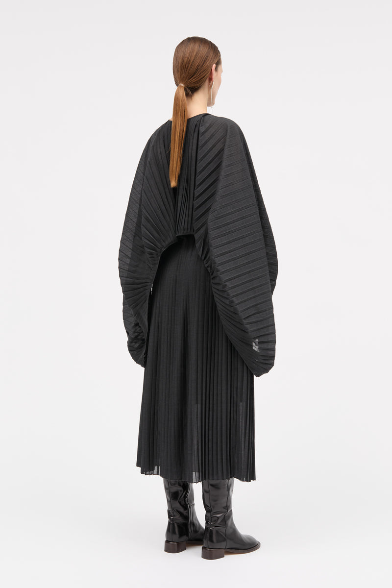 MKDT Studio Nadja-atelier Small Plissé Skirts DARK GREY MELANGE