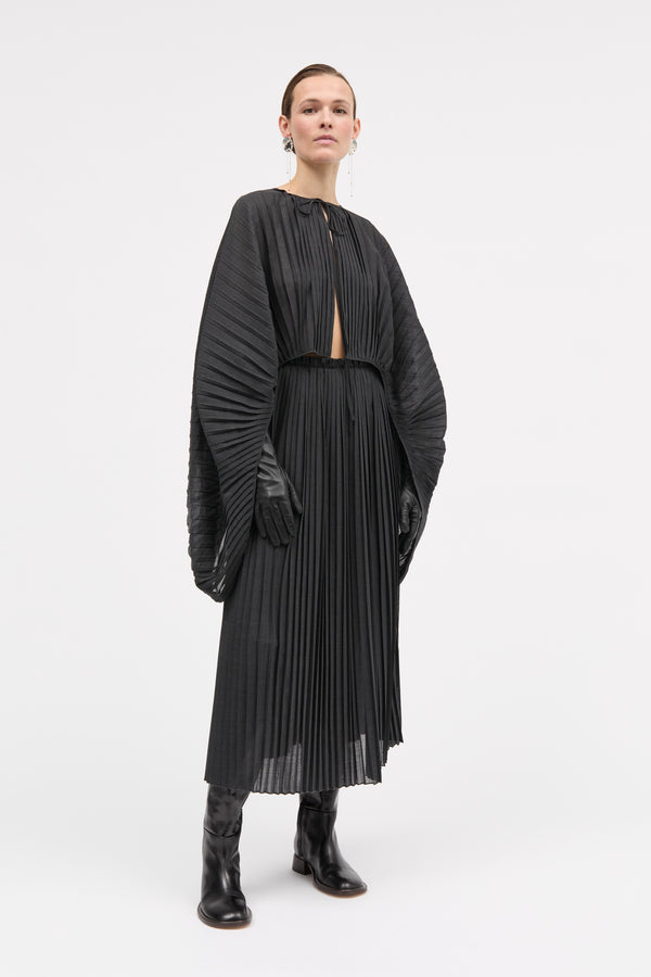 MKDT Studio Nadja-atelier Small Plissé Skirts DARK GREY MELANGE