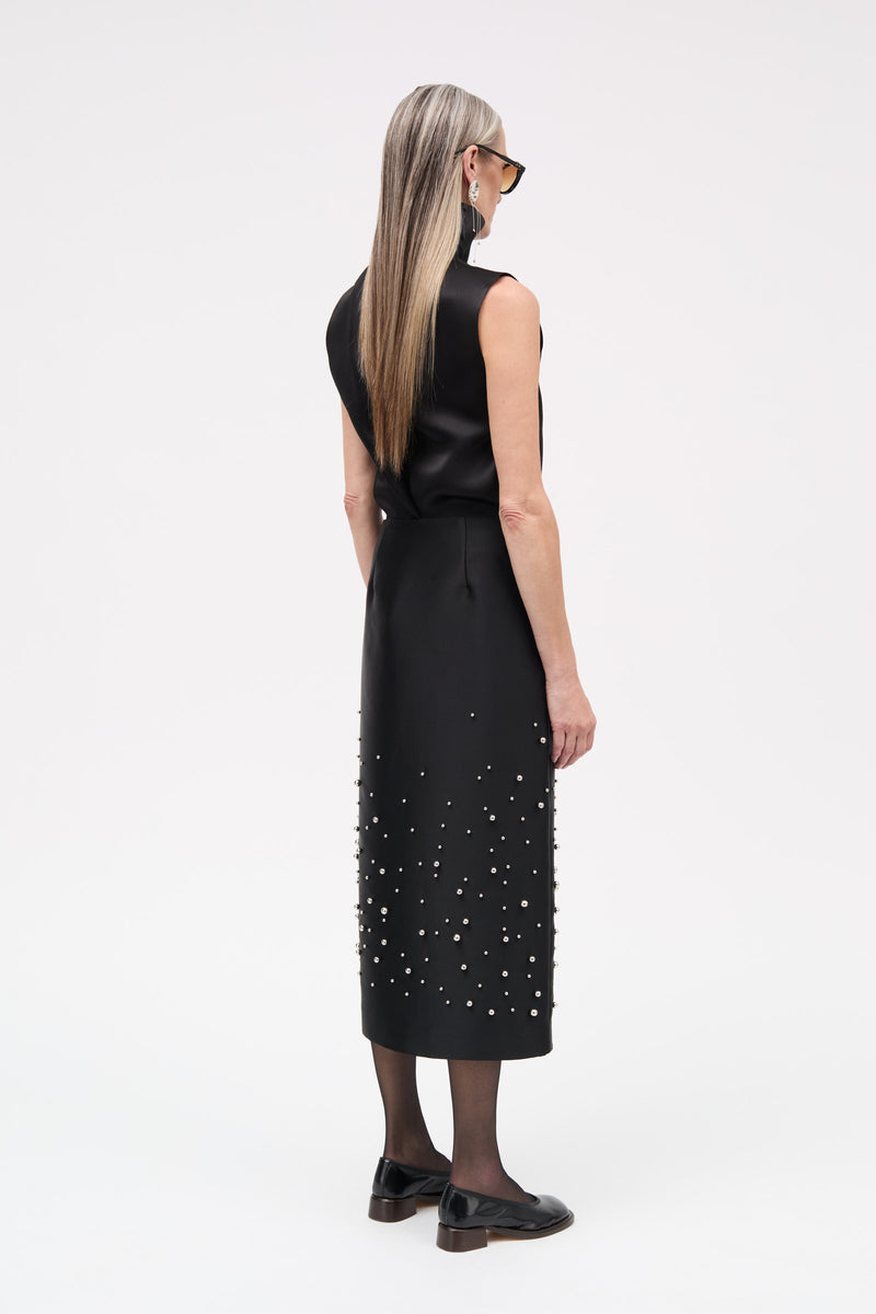 MKDT Studio Naomy-atelier Silk Tech Skirts BLACK