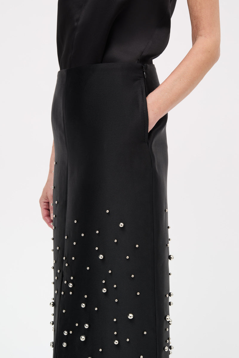 MKDT Studio Naomy-atelier Silk Tech Skirts BLACK