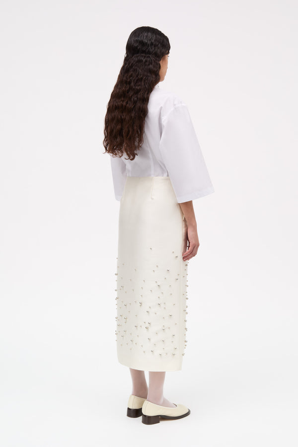 MKDT Studio Naomy-atelier Silk Tech Skirts IVORY