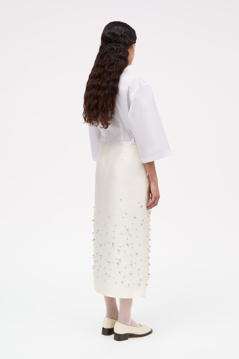 MKDT Studio Naomy-atelier Silk Tech Skirts IVORY