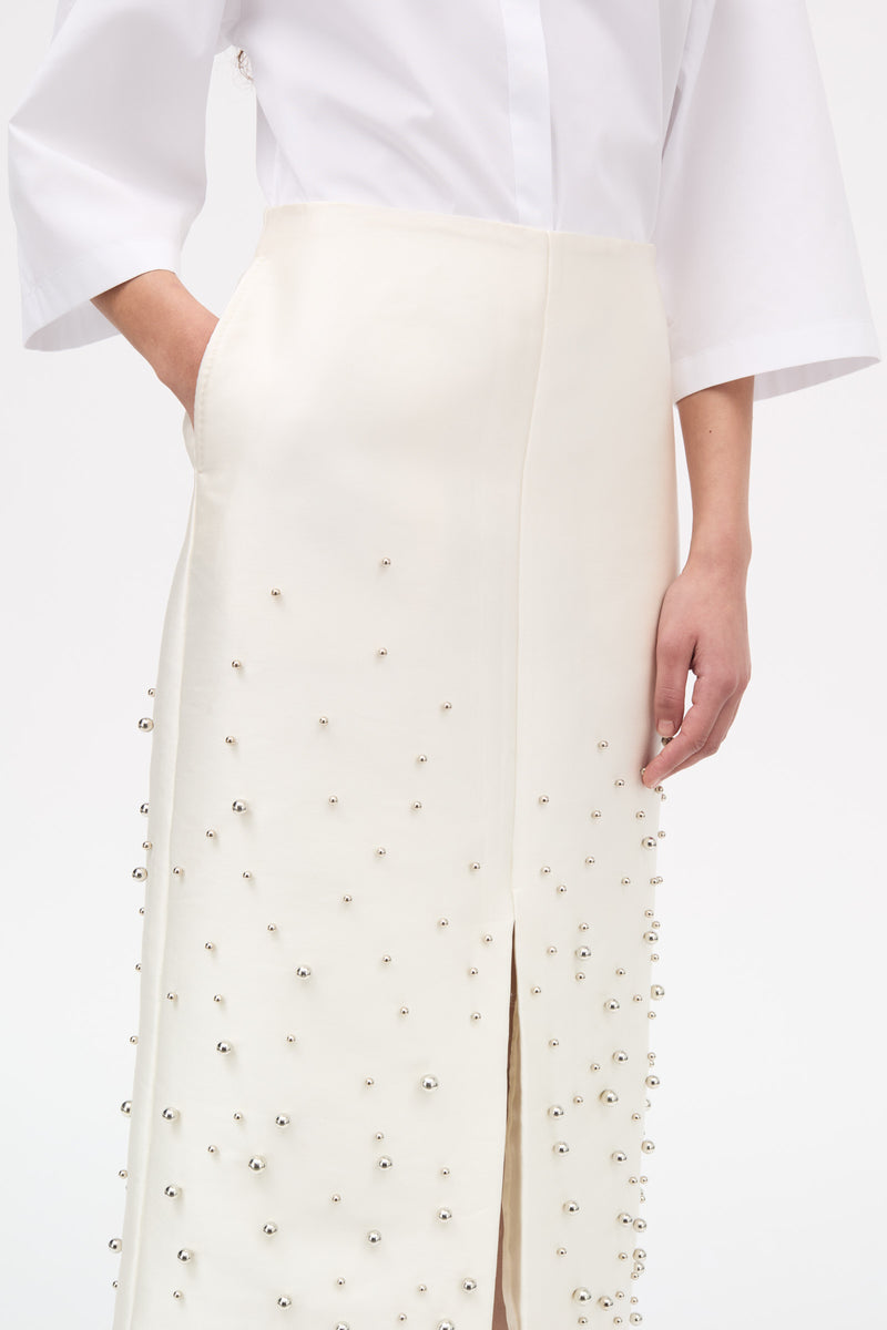 MKDT Studio Naomy-atelier Silk Tech Skirts IVORY