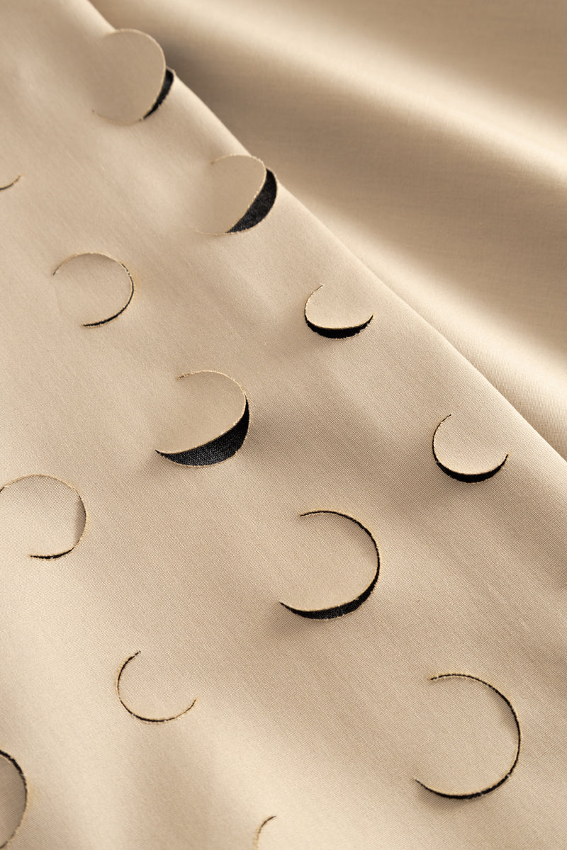 MKDT Studio Nara Bonded Cotton Poly Skirts BEIGE