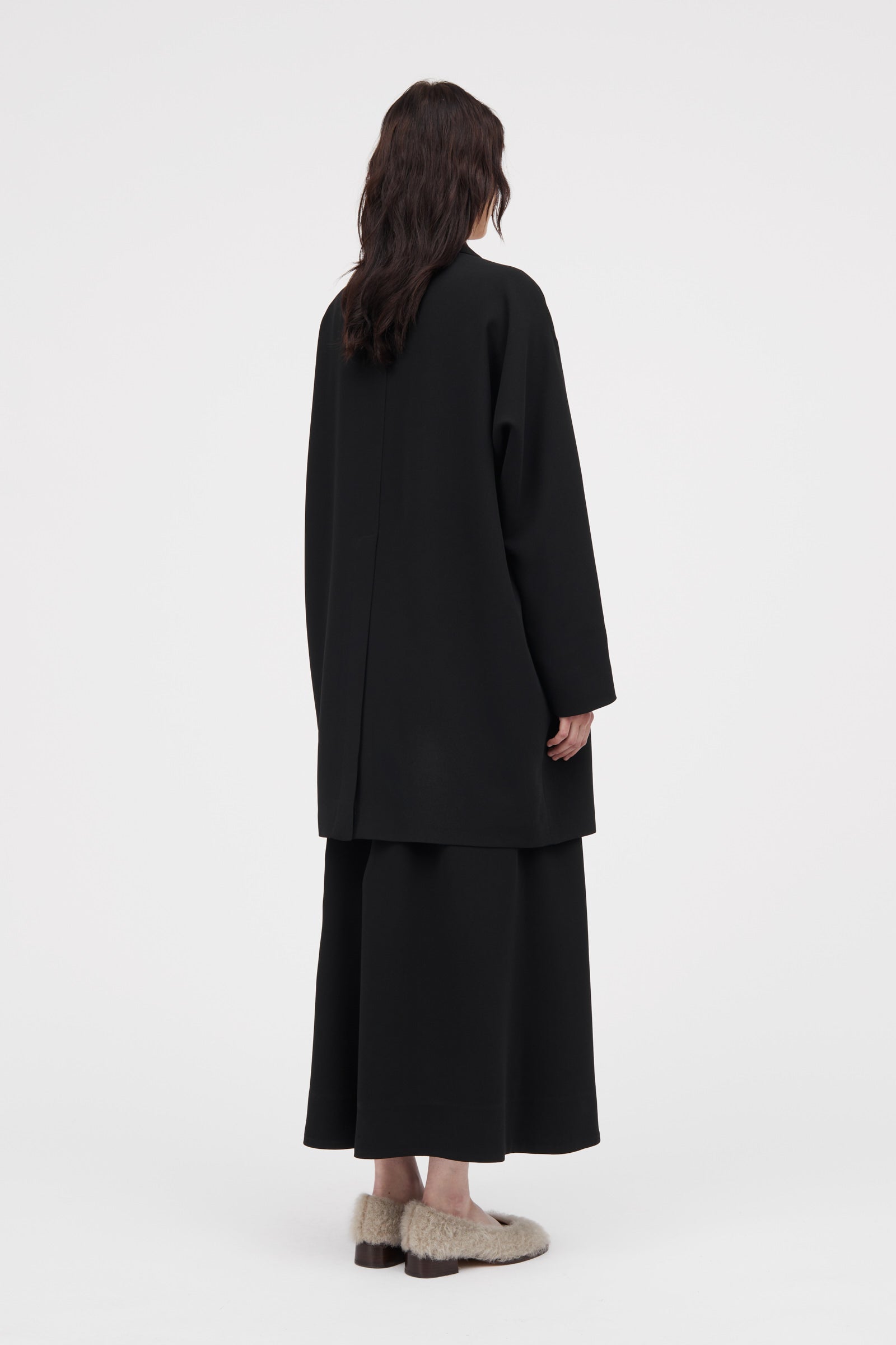 MKDT Studio Nasha Crepe Georgette Skirts BLACK