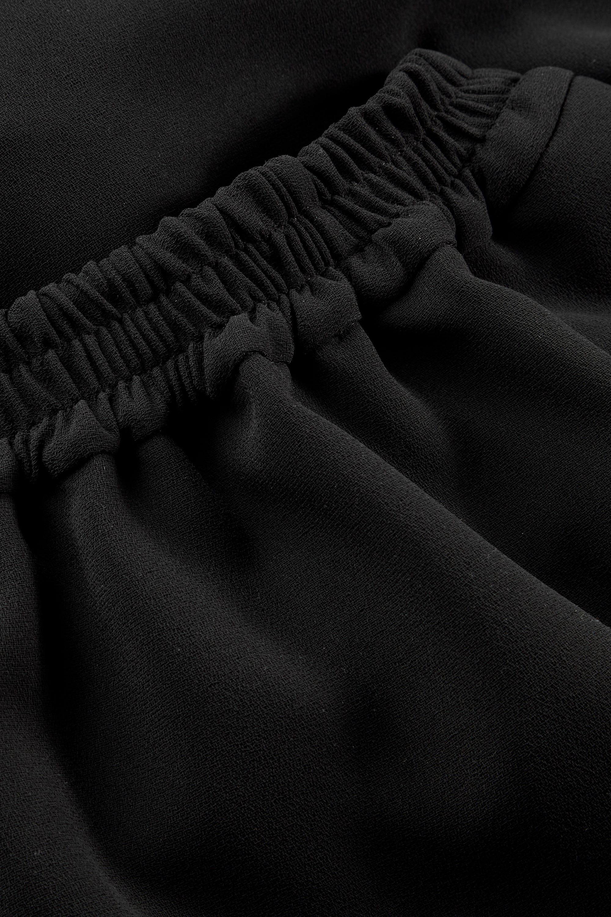 MKDT Studio Nasha Crepe Georgette Skirts BLACK