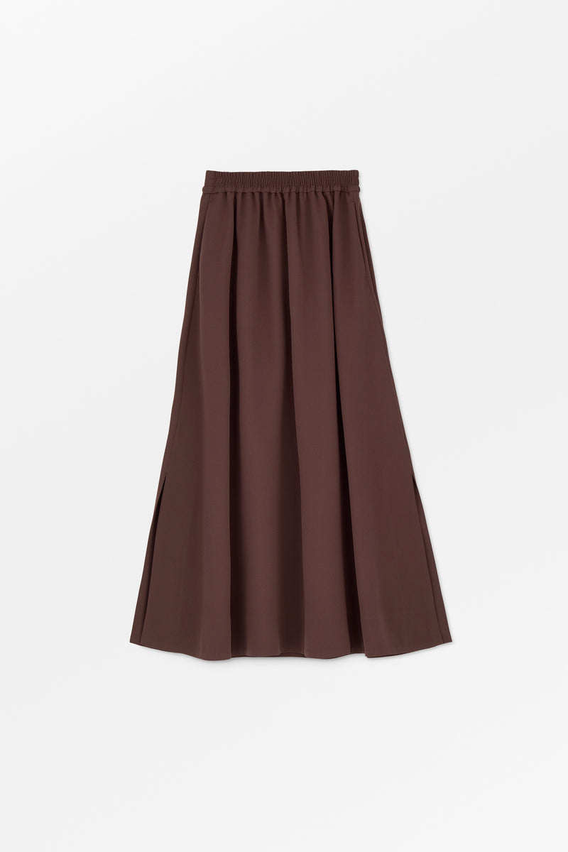 MKDT Studio Nasha Crepe Georgette Skirts BURGUNDY