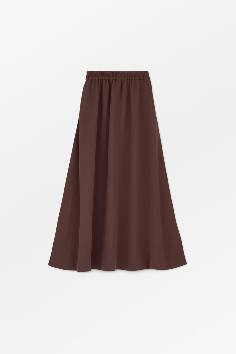 MKDT Studio Nasha Crepe Georgette Skirts BURGUNDY