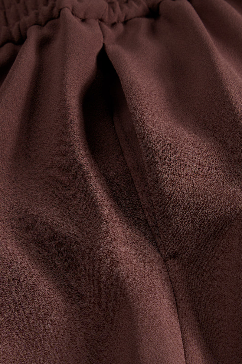 MKDT Studio Nasha Crepe Georgette Skirts BURGUNDY