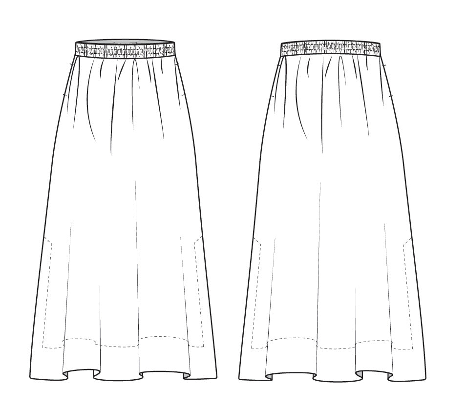 Mark Kenly Domino Tan Nasha Sheer Cotton Organic Skirts