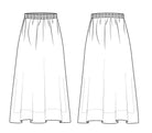 Mark Kenly Domino Tan Nasha Sheer Cotton Organic Skirts