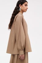 Mark Kenly Domino Tan Nasha Sheer Cotton Organic Skirts