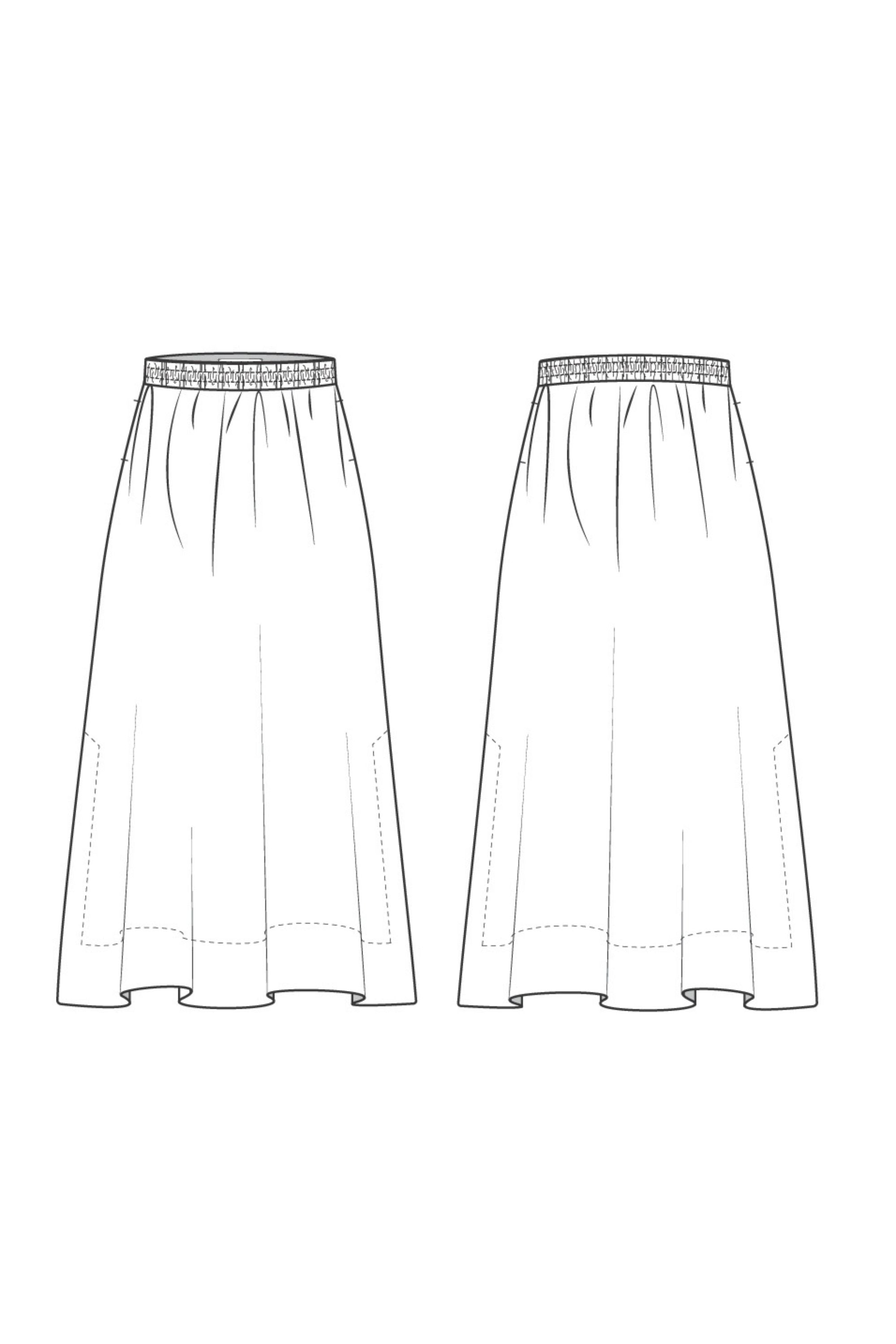 Mark Kenly Domino Tan Nasha Sheer Cotton Organic Skirts
